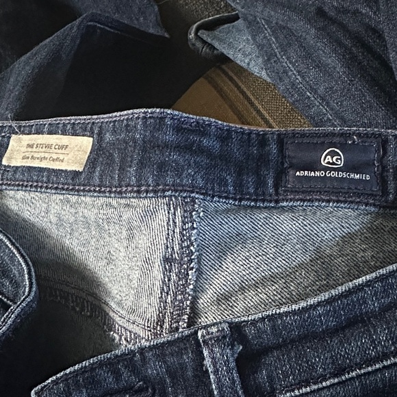 Ag Adriano Goldschmied Blue Cropped Jeans - Picture 3 of 6
